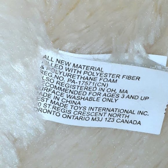 BEST MADE TOYS HUGE LARGE CREAM & PINK BEAR - Picture 7 of 8